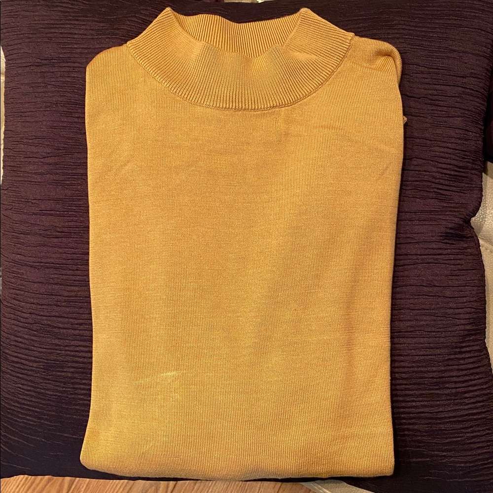 Men's Classic Mock Turtleneck Sweater